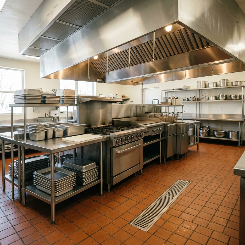 Commercial kitchen line